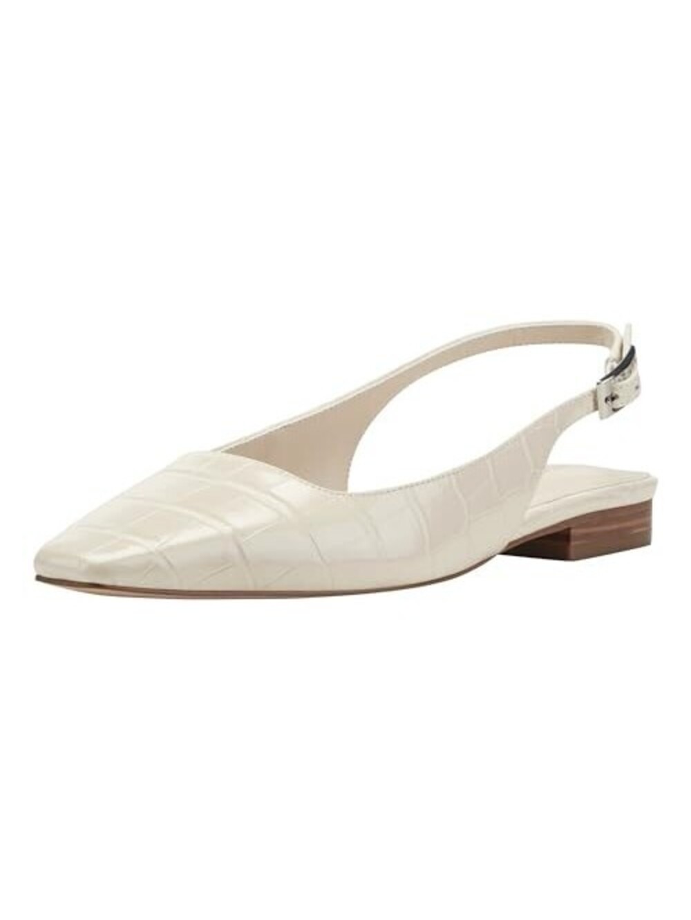 Marc Fisher Womens Gelli Squa Light Natural Croco 7M